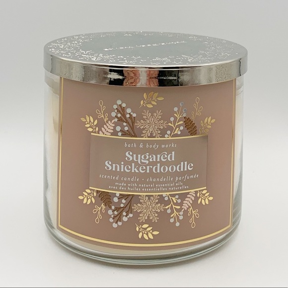 Bath & Body Works Other - NWT Sugared Snickerdoodle 3 Wick Candle - Bath & Body Works
